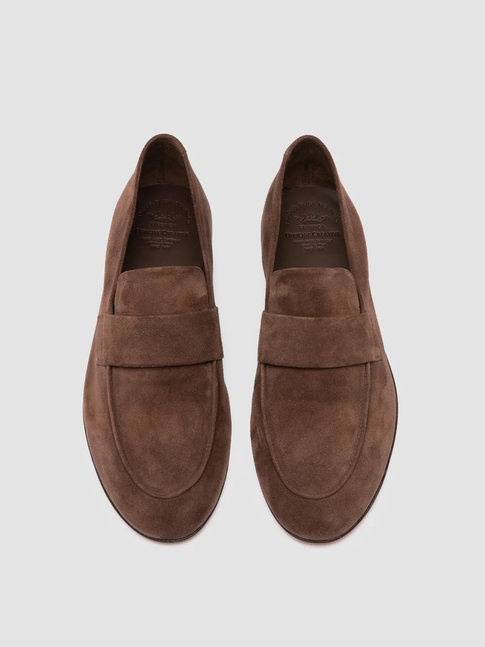 BLAIR 001 -  Brown Suede Loafers - image 2,side view