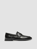 BLAIR DD 001 -  Black Leather Penny Loafers - thumb image 1,side view