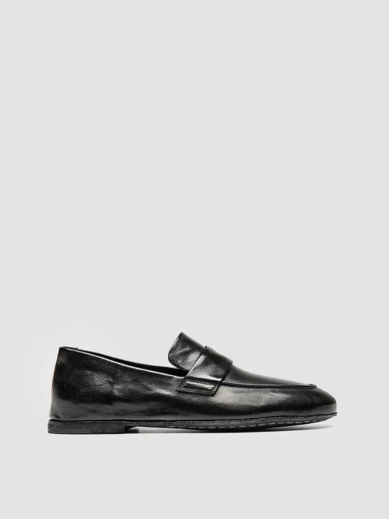 BLAIR DD 001 -  Black Leather Penny Loafers