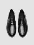 BLAIR DD 001 -  Black Leather Penny Loafers - thumb image 2,side view
