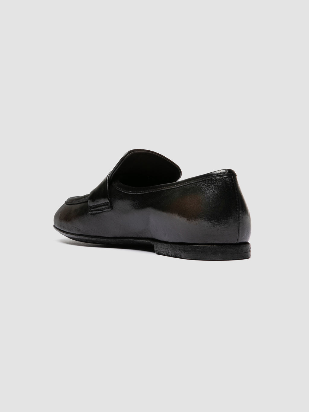 BLAIR DD 002_W - Brown Leather Penny Loafers - image 4,side view