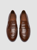BLAIR DD 002_W - Brown Leather Penny Loafers - thumb image 2,side view
