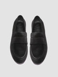 BLAIR DD 002_W - Black Suede Penny Loafers - thumb image 2,side view