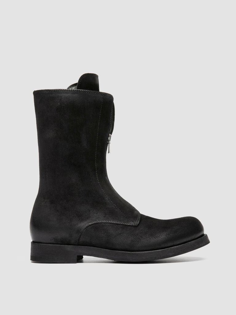 BULLA DD 315 - Black Suede Zipped Boots