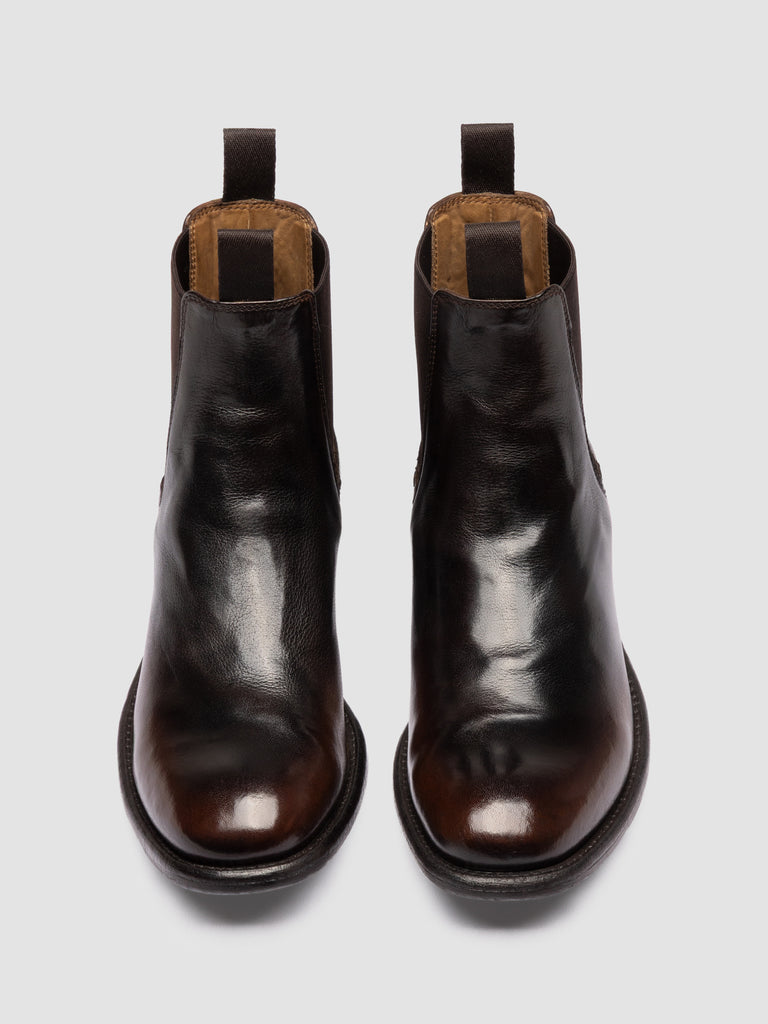 CALIXTE 004 - Brown Leather Chelsea Boots