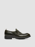 CALIXTE 020 - Green Leather Loafers - thumb image 1,side view