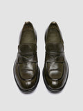 CALIXTE 020 - Green Leather Loafers - thumb image 2,side view