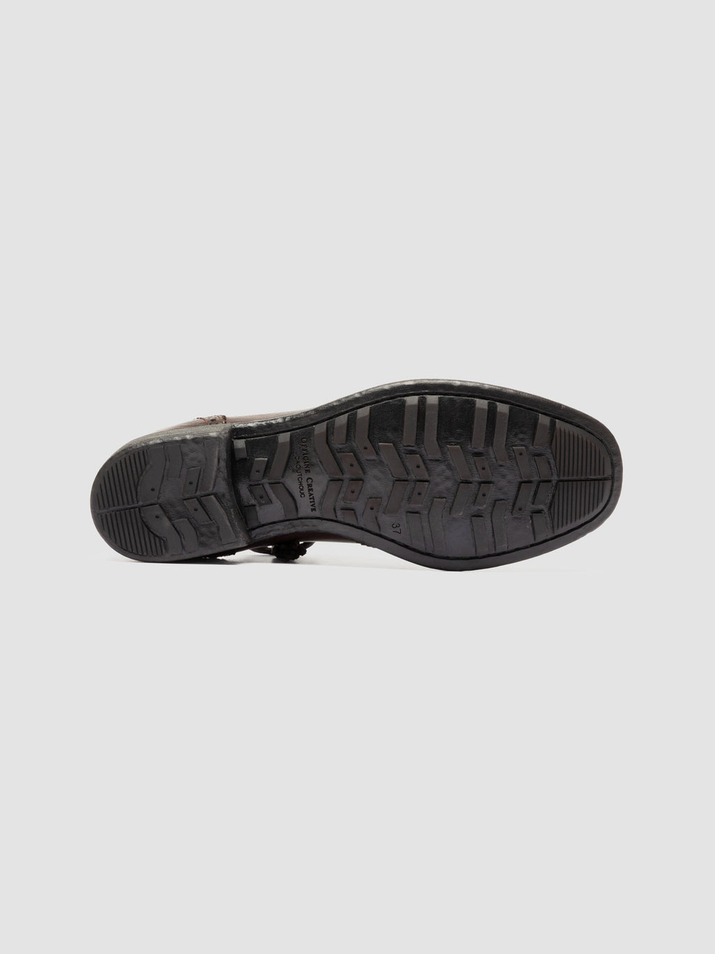 CALIXTE 087 - Burgundy Leather Oxford Shoes - image 5,side view