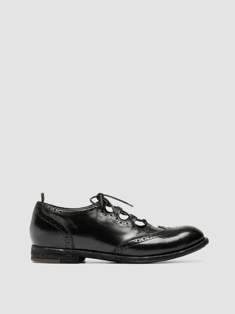KALLIOPI 006 - Black Leather Oxford Shoes