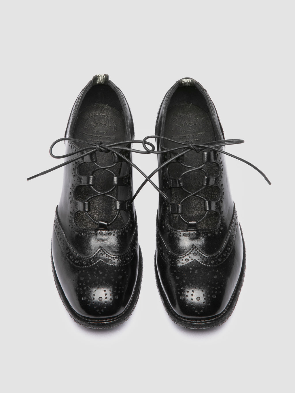 KALLIOPI 006 - Black Leather Oxford Shoes - image 2,side view