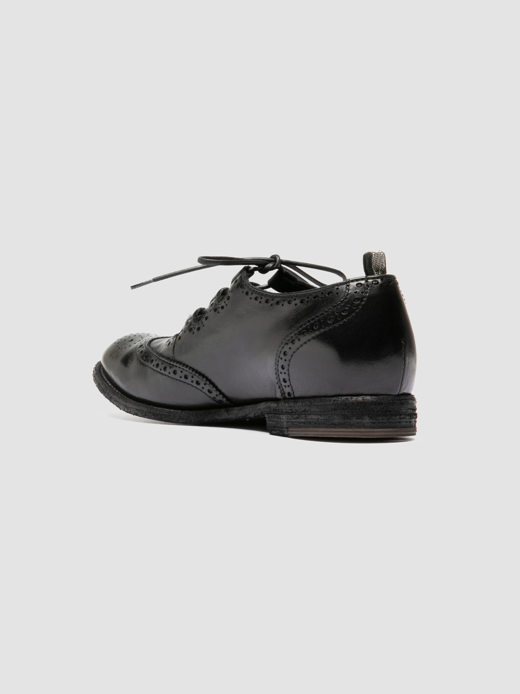 KALLIOPI 006 - Black Leather Oxford Shoes - image 4,side view