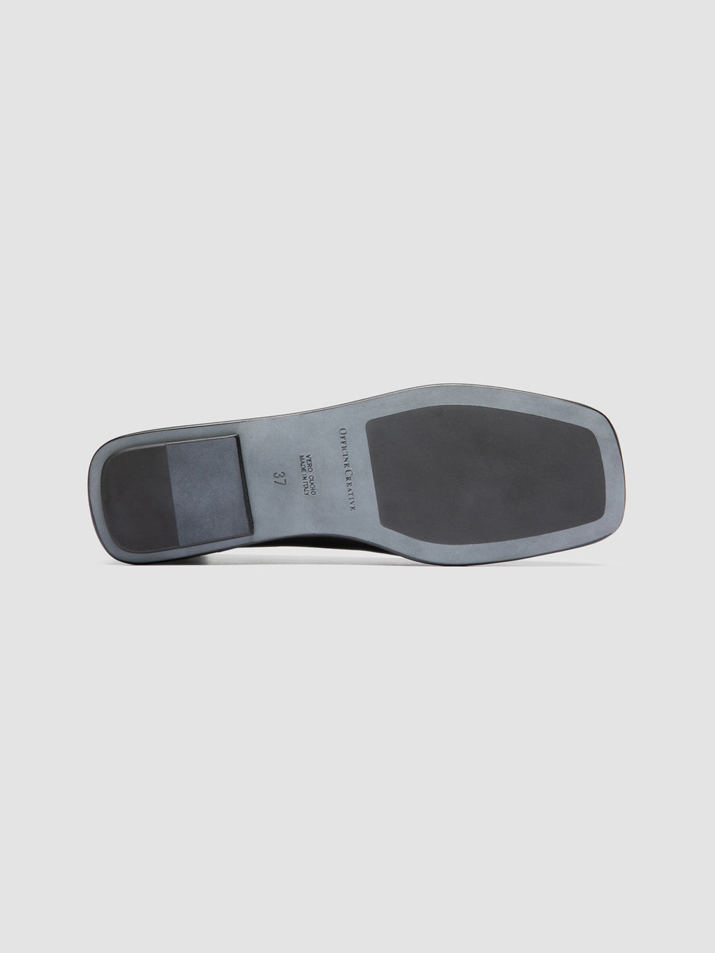 CLOVER 008_W - Black Leather Ballerina Shoes - image 5,side view