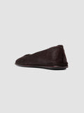 CLOVER 008_W - Burgundy Leather Ballerina Shoes - thumb image 4,side view