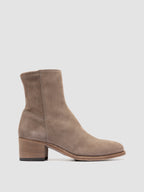 DENNER 127 - Taupe Suede Zipped Boots