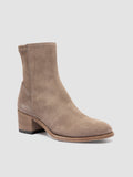 DENNER 127 - Taupe Suede Zipped Boots - thumb image 3,side view