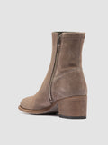 DENNER 127 - Taupe Suede Zipped Boots - thumb image 4,side view