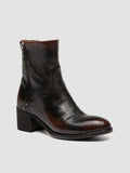 DENNER 129 - Brown Leather Zipped Boots - thumb image 3,side view