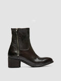 DENNER 129 - Grey Leather Zipped Boots - thumb image 1,side view