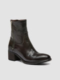 DENNER 129 - Grey Leather Zipped Boots - thumb image 3,side view