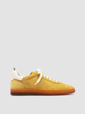 DESTINY 101 - Yellow Leather and Suede Sneakers - thumb image 1,side view