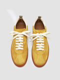 DESTINY 101 - Yellow Leather and Suede Sneakers - thumb image 2,side view