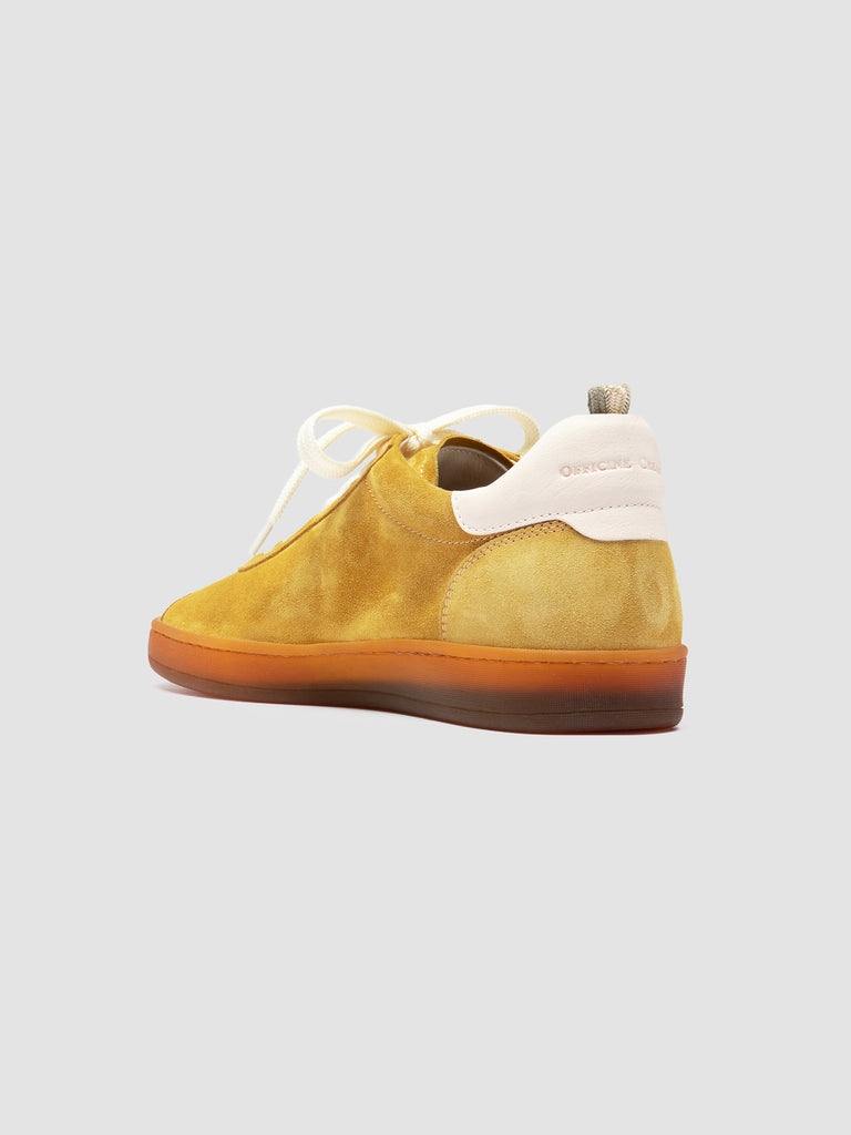 DESTINY 101 - Yellow Leather and Suede Sneakers