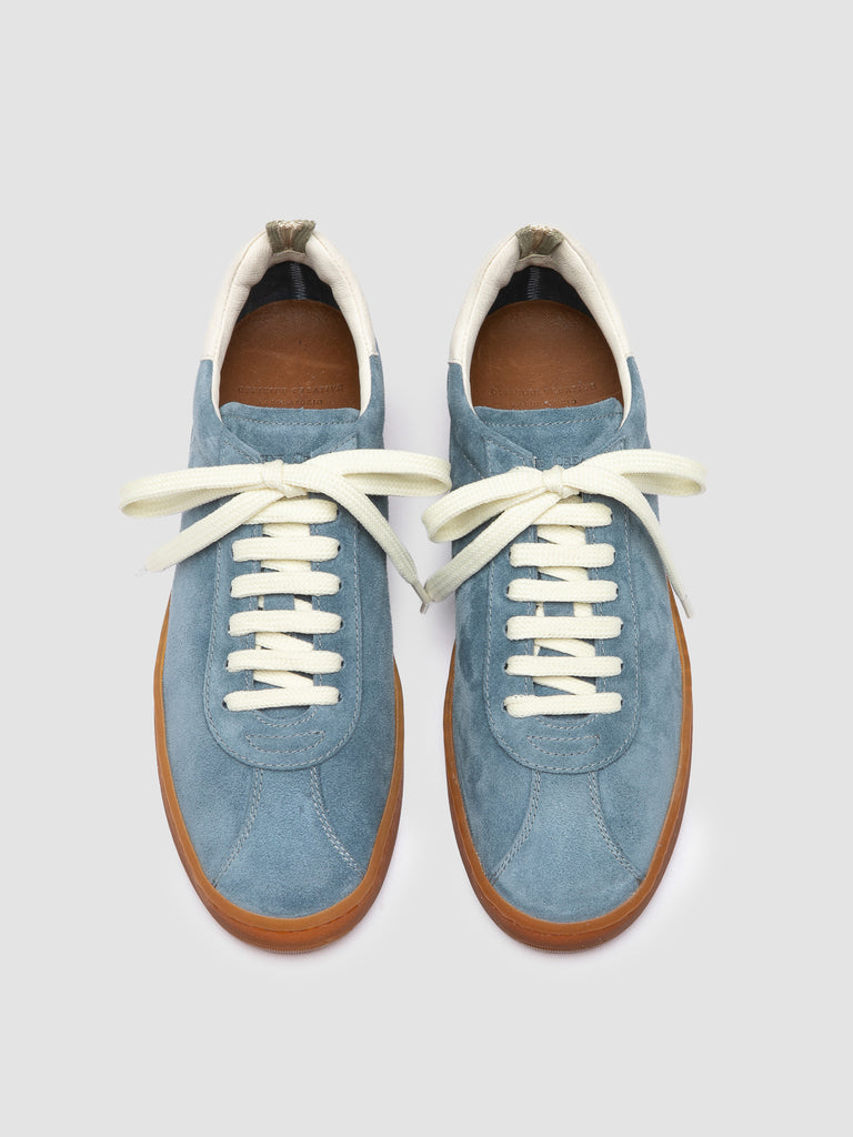 DESTINY 101 -  Blue Leather and Suede Sneakers