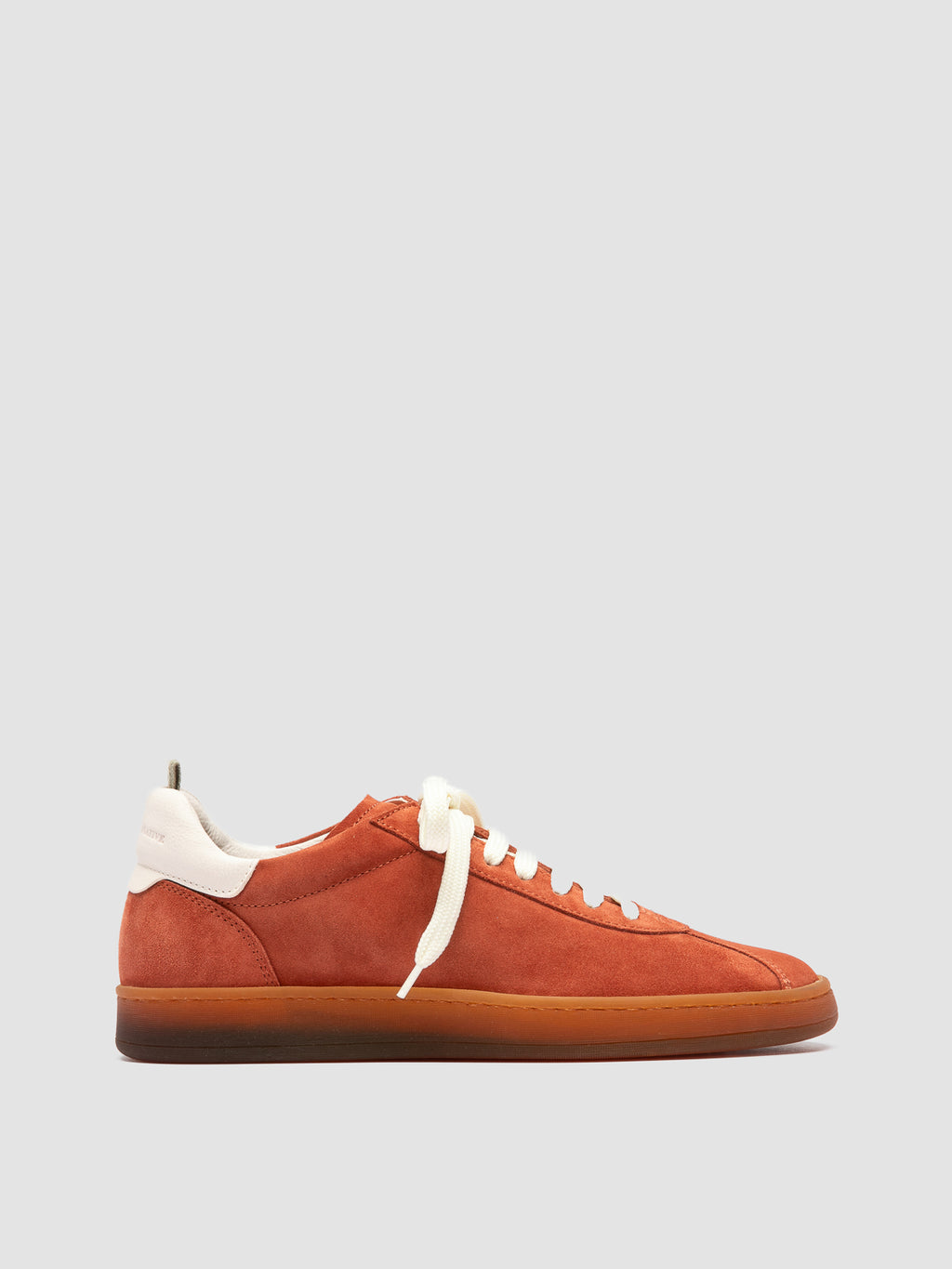 DESTINY 101 - Red Leather and Suede Sneakers - image 1,side view
