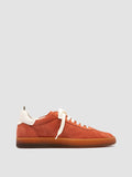 DESTINY 101 - Red Leather and Suede Sneakers - thumb image 1,side view