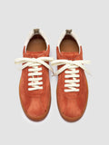DESTINY 101 - Red Leather and Suede Sneakers - thumb image 2,side view