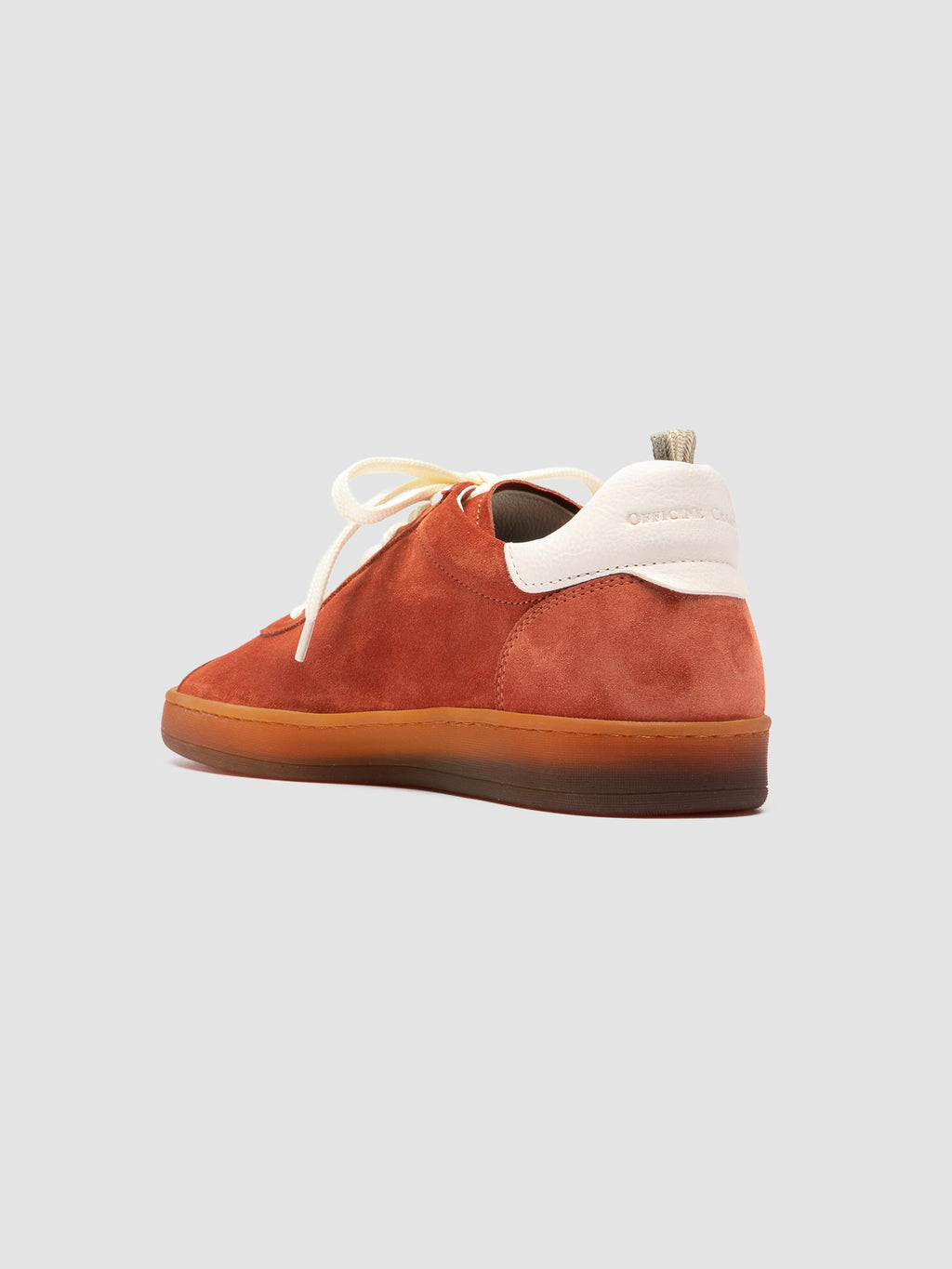 DESTINY 101 - Red Leather and Suede Sneakers - image 4,side view