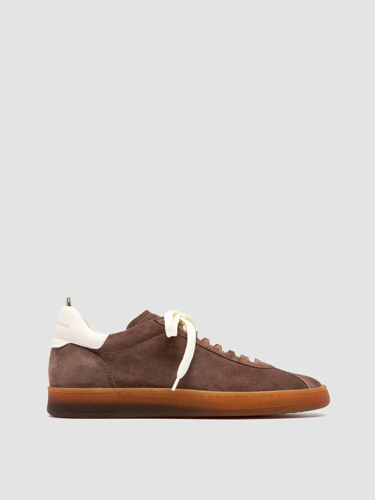 DESTINY 101 - Brown Leather and Suede Sneakers