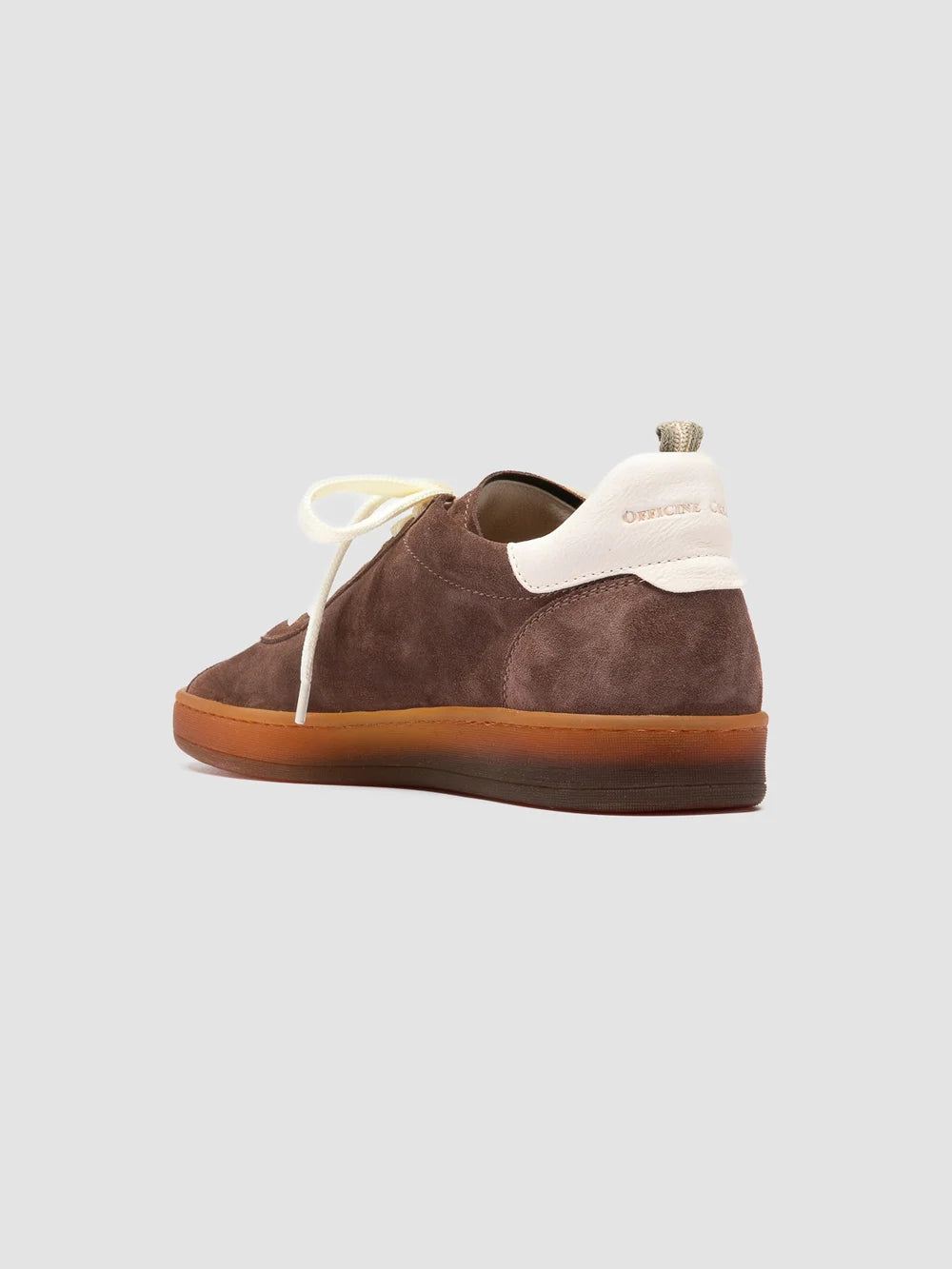 DESTINY 101 - Brown Leather and Suede Sneakers - image 4,side view