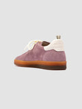DESTINY 101 - Rose Leather and Suede Sneakers - thumb image 4,side view