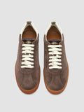 GINNASIO 103 - Brown Leather and Suede Sneakers - thumb image 2,side view