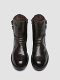 DIARY 114 - Grey Leather Zipped Boots - thumb image 2,side view