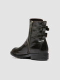 DIARY 114 - Grey Leather Zipped Boots - thumb image 4,side view