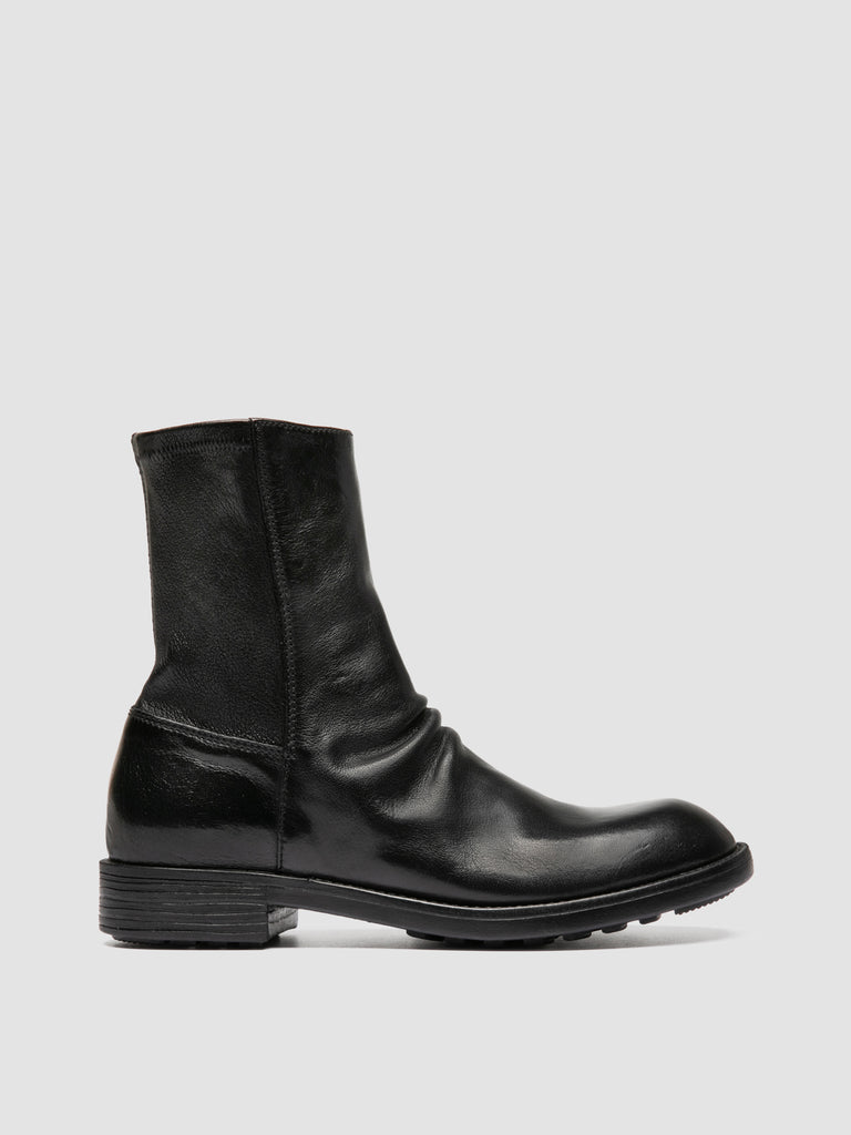DIARY 115 - Black Stretch Leather Boots