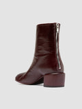 FLORE 012_W - Burgundy Leather Zip Boots - thumb image 4,side view
