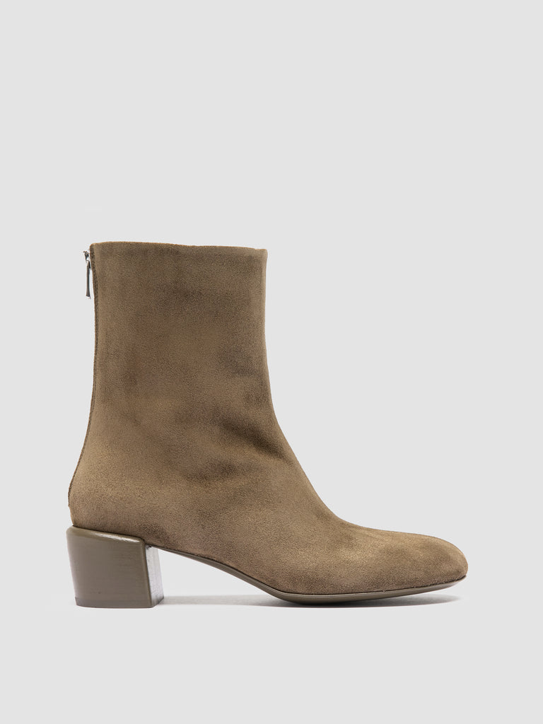 FLORE 012_W - Brown Suede Zip Boots