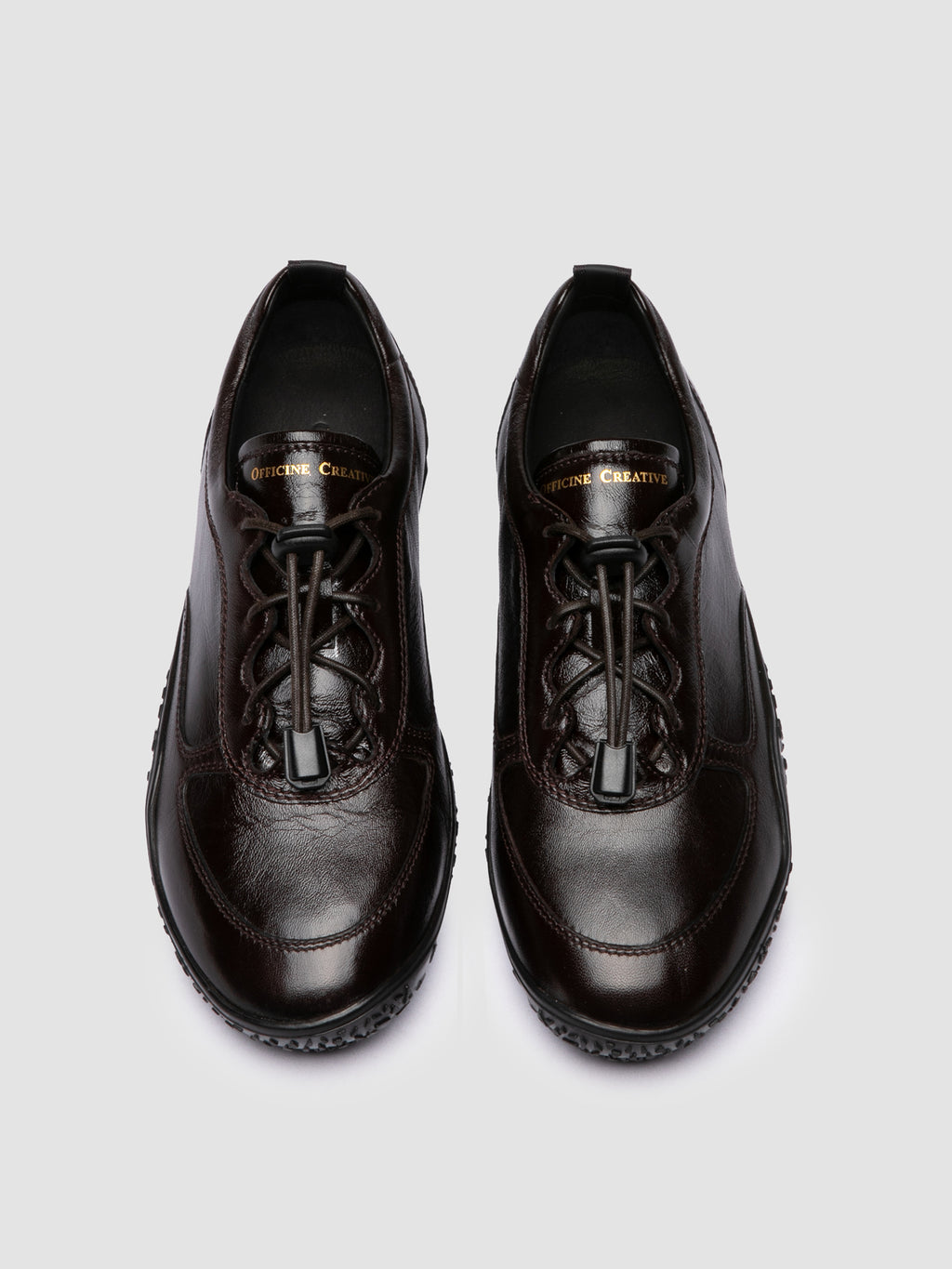 GHILLIE 101 - Brown Leather Low Top Sneakers - image 2,side view