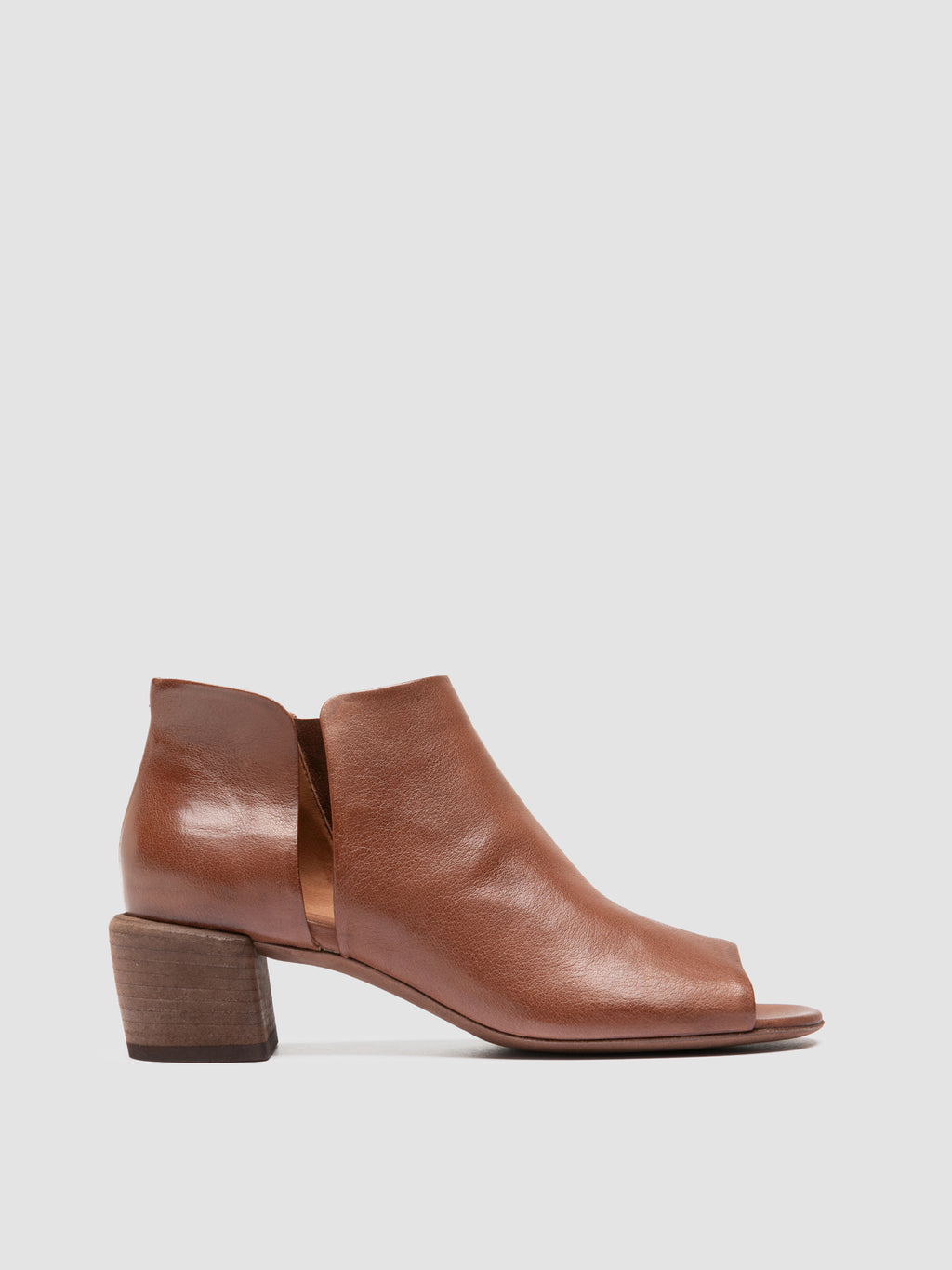 HADRY 005 - Brown Leather Zipped Boots - image 1,side view