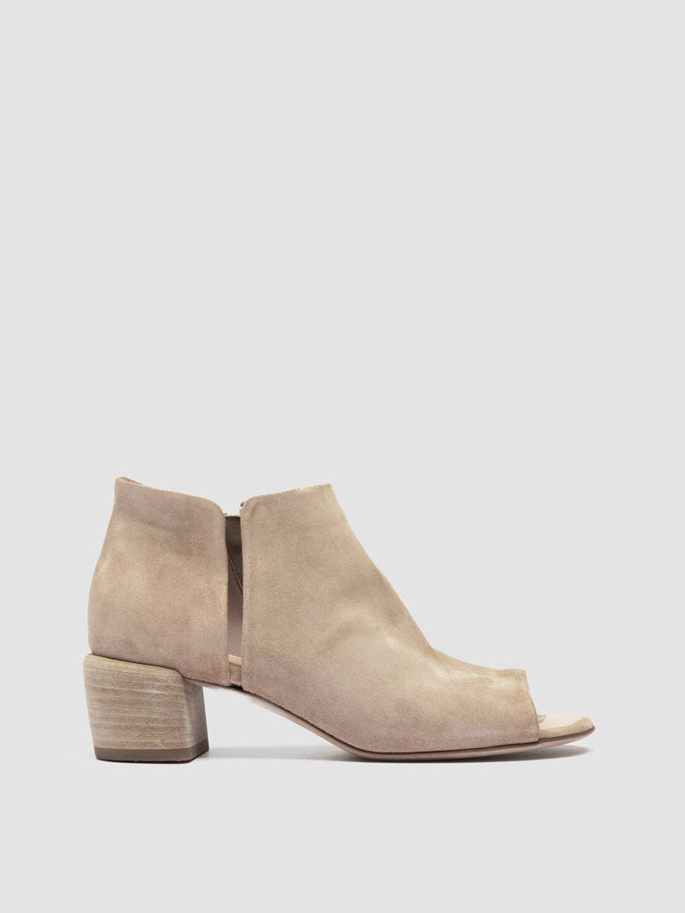 HADRY 005 - Beige Suede Zipped Boots