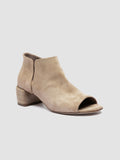 HADRY 005 - Beige Suede Zipped Boots - thumb image 3,side view