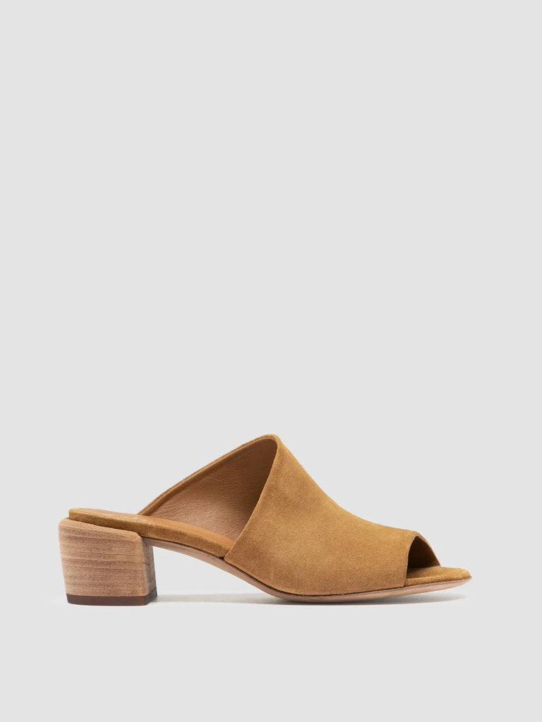 HADRY 008 - Brown Suede Slide Sandals