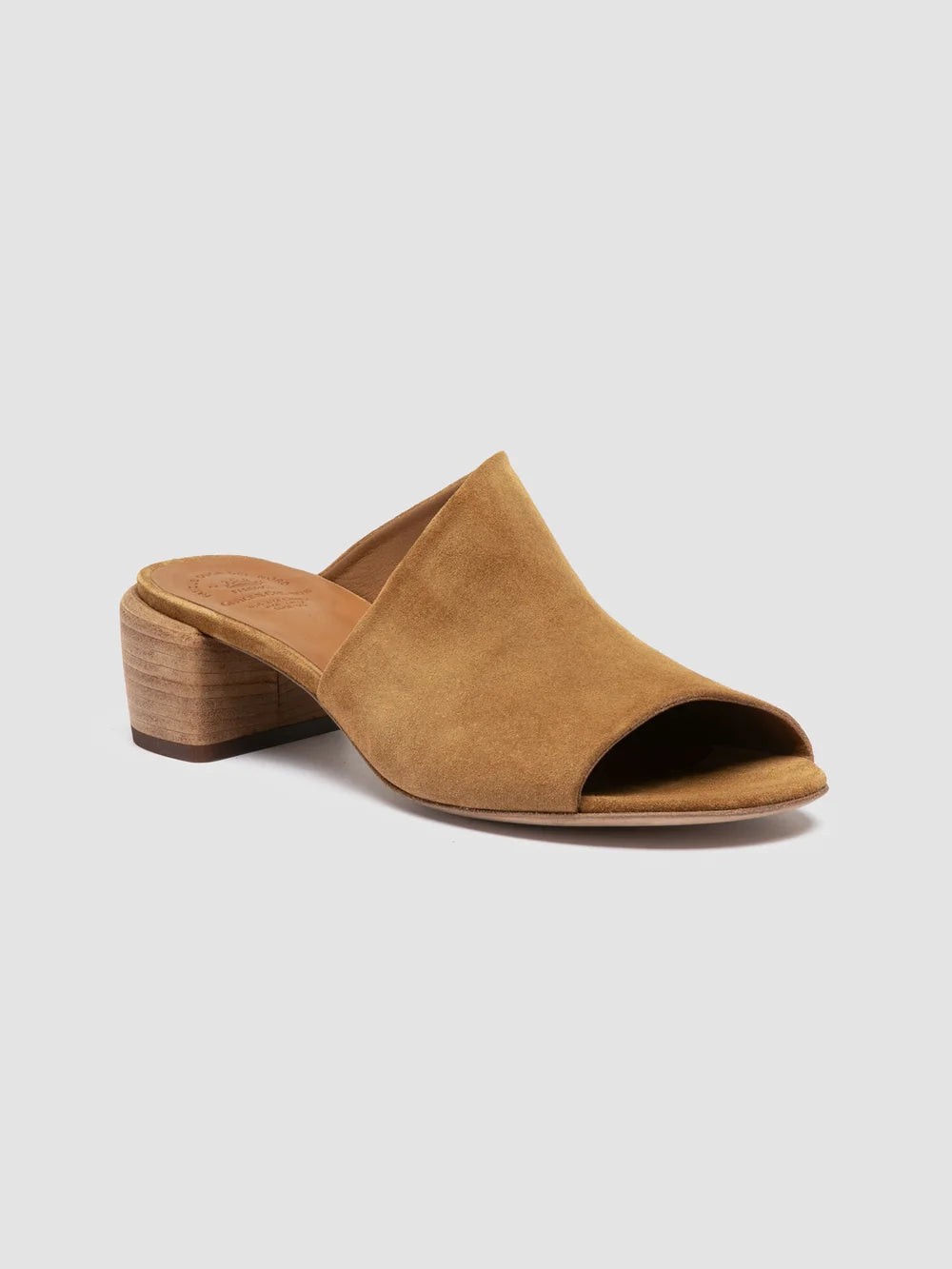 HADRY 008 - Brown Suede Slide Sandals - image 3,side view