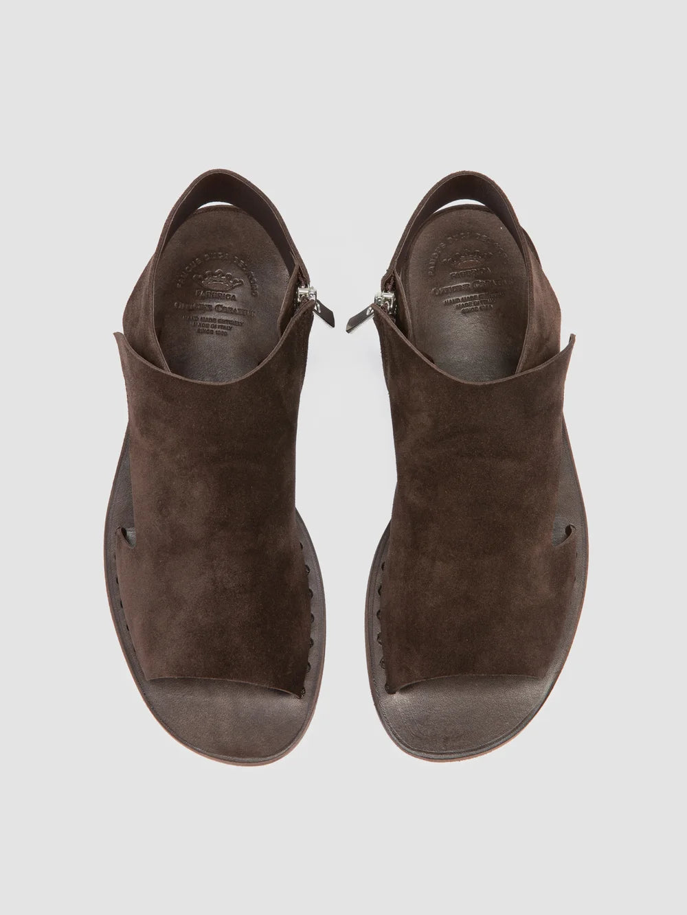 ITACA 033 - Brown Suede Sandals - image 2,side view