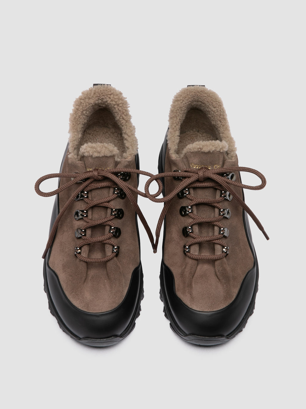 ITINERE 103 - Taupe Leather Sneakers - image 2,side view
