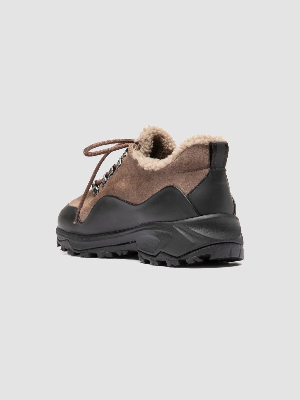 ITINERE 103 - Taupe Leather Sneakers - image 4,side view