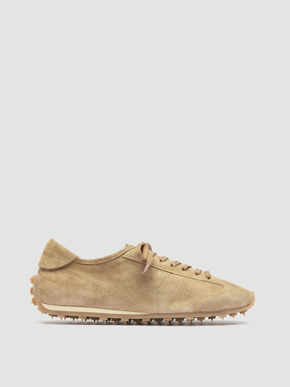 JARRED 101 - Beige Suede Low-Top Sneakers - image 1,side view